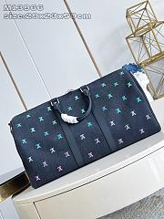 Colestore Louis Vuitton Keepall Bandoulière 50 Gradient Blue Blason Denim 29x23x50cm - 4
