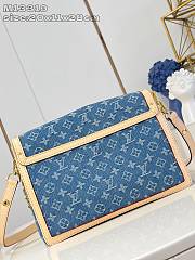 Colestore Louis Vuitton Dauphine Soft GM Denim Blue 20 x 11 x 28cm - 5