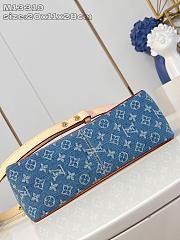 Colestore Louis Vuitton Dauphine Soft GM Denim Blue 20 x 11 x 28cm - 4