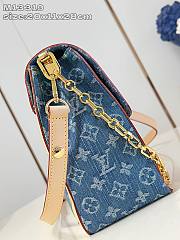 Colestore Louis Vuitton Dauphine Soft GM Denim Blue 20 x 11 x 28cm - 3