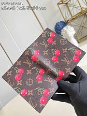 Colestore LV x TM Passport Cover Monogram Cherry Coated Canvas 14x2x10cm - 4