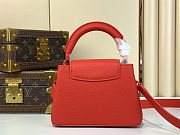 Colestore Louis Vuitton Capucines Mini Red Scarlet 21x8x13.6cm - 2