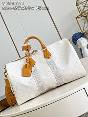 Colestore Louis Vuitton Keepall Bandoulière 45 Off-White 27x20x45cm - 1