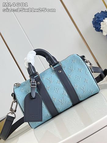 Colestore Louis Vuitton Keepall Bandoulière 25 Sky Blue 15x11x25cm