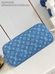 Colestore Louis Vuitton Neverfull MM Denim Blue 28x14x31cm - 3