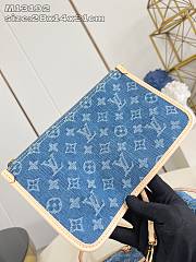 Colestore Louis Vuitton Neverfull MM Denim Blue 28x14x31cm - 2