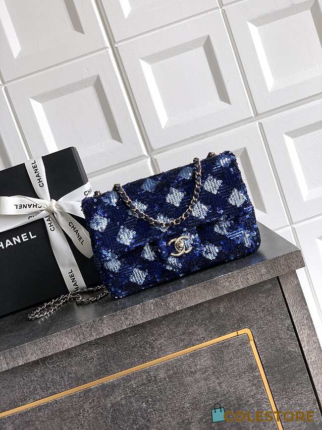 Colestore Chanel Classic 11.12 Handbag Denim and Blue 15.5 x 25.5 x 6.5cm - 1
