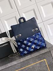 Colestore Chanel Classic 11.12 Handbag Denim and Blue 15.5 x 25.5 x 6.5cm - 2