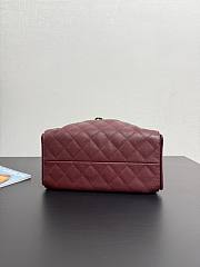 Colestore Chanel 25 Small Handbag Grained Calfskin & Gold-Tone Metal Burgundy 30x26x14cm - 6