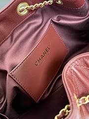 Colestore Chanel 25 Small Handbag Grained Calfskin & Gold-Tone Metal Burgundy 30x26x14cm - 2