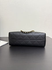 Colestore Chanel Shopping Bag Calfskin & Gold-Tone Metal Black 28x40x15cm - 6