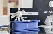 Colestore Chanel Le Boy Bolsa Med Boy Cobalt Caviar 25x15x9cm - 5