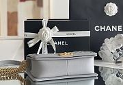 Colestore Chanel Le Boy Bolsa Med Boy Gray Caviar 25x15x9cm - 4