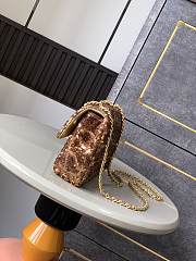 Colestore Chanel 25P White Dense Sequin Classic Flap Bag size 20cm - 3