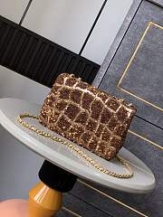Colestore Chanel 25P White Dense Sequin Classic Flap Bag size 20cm - 2