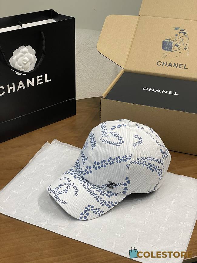 Colestore Chanel Cotton CC Coco Beach Blue Cap - 1