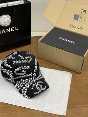 Colestore Chanel Cotton CC Coco Beach Black Cap - 5