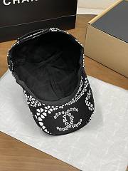 Colestore Chanel Cotton CC Coco Beach Black Cap - 3
