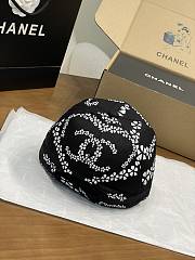 Colestore Chanel Cotton CC Coco Beach Black Cap - 2