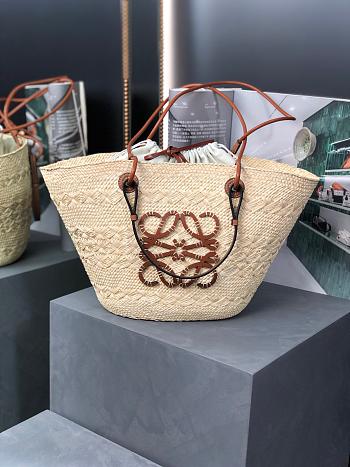 Colestore Loewe Large Anagram Basket Bag Brown 46x27x30cm