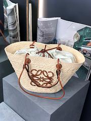 Colestore Loewe Large Anagram Basket Bag Brown 46x27x30cm - 6