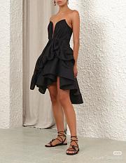 Colestore Zimmermann Illuminate Draped Mini Dress Black - 2