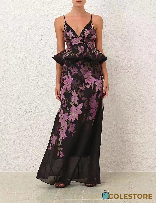 Colestore Zimmermann Dawning Ruffle Slip Dress - 1