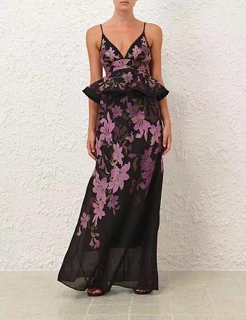 Colestore Zimmermann Dawning Ruffle Slip Dress