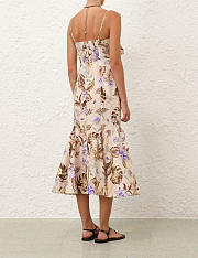 Colestore Zimmermann Coco Tie Front Midi Dress - 5
