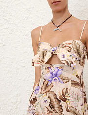 Colestore Zimmermann Coco Tie Front Midi Dress - 3