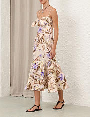 Colestore Zimmermann Coco Tie Front Midi Dress - 2
