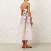 Colestore Zımmermann Lilac Floral Pattern Midi Dress - 2