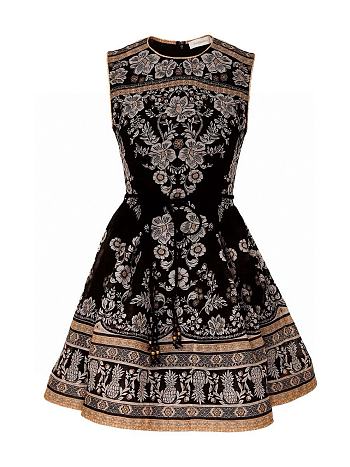 Colestore Zimmermann Balance Peplum Mini Dress Black Stamp