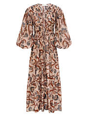 Colestore Zimmermann Ascension Tie Billow Maxi Blue Indienne Floral  - 1