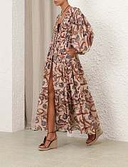 Colestore Zimmermann Ascension Tie Billow Maxi Blue Indienne Floral  - 2