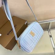 Colestore Burberry Mini Lola Quilted Camera Bag Baby Blue 24 x 6× 15cm - 6