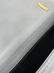 Burberry Small Quilted Lambskin Lola Bag with Chain Strap Dusty Blue 23x6x13cm - 3