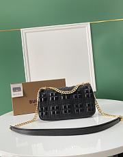Colestore Burberry Black Quilted Leather Small Lola Shoulder Bag 23 x 6 x 13cm - 6