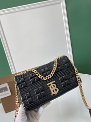 Colestore Burberry Black Quilted Leather Small Lola Shoulder Bag 23 x 6 x 13cm - 3