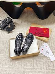 Colestore Christian Louboutin Cava Flat Mesh Ballet Flats Black - 6