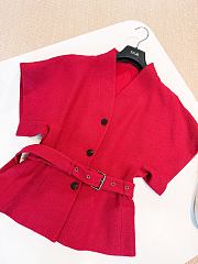 Colestore Dior Short-Sleeved Belted Jacket - 4