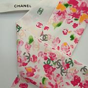 Colestore Chanel Slim Bandeau Silk Twill Fuchsia, Orange & White - 6