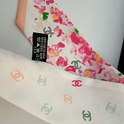 Colestore Chanel Slim Bandeau Silk Twill Fuchsia, Orange & White - 3