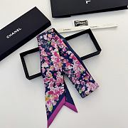 Colestore Chanel Slim Bandeau Silk Twill Fuchsia, Purple, Dark Blue & Pink - 3