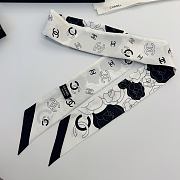 Colestore Chanel Silk Twill Fuchsia, White & Black - 6