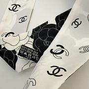 Colestore Chanel Silk Twill Fuchsia, White & Black - 5