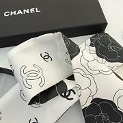 Colestore Chanel Silk Twill Fuchsia, White & Black - 3