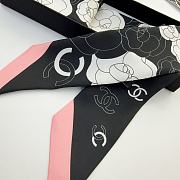 Colestore Chanel Silk Twill Fuchsia, White & Black, Pink - 5