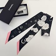 Colestore Chanel Silk Twill Fuchsia, White & Black, Pink - 3