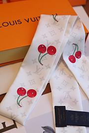 Colestore Louis Vuitton LV X TM Silk Monogram Cerises Bandeau White - 2